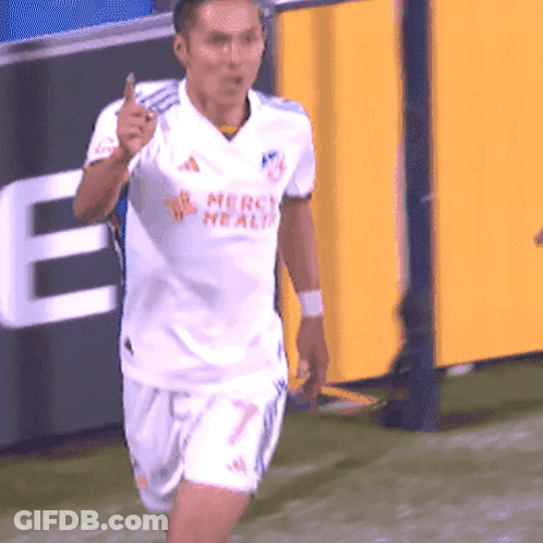 A Soccer Player Wearing A Mercy Health Jersey GIF