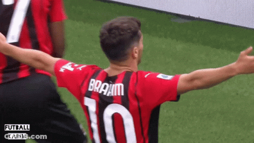 A Soccer Player Wearing A Number 10 Jersey Is Celebrating GIF