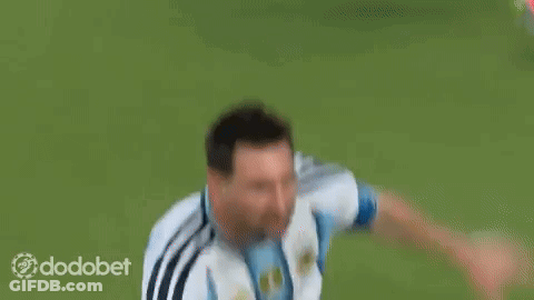 A Soccer Player Wearing A Number 10 Jersey Is Kicking A Soccer Ball GIF