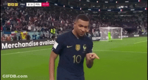 A Soccer Player Wearing A Number 10 Jersey Stands On A Field GIF