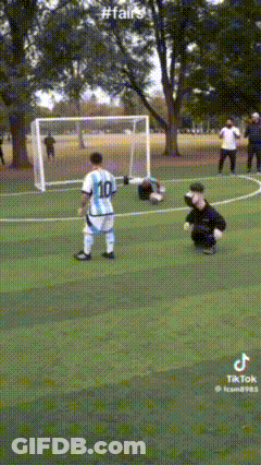 A Soccer Player Wearing A Number 10 Jersey Stands On The Field GIF
