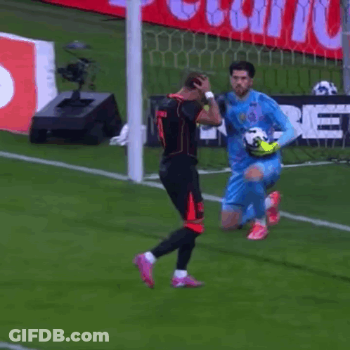A Soccer Player Wearing A Number 11 Jersey Stands On The Field GIF