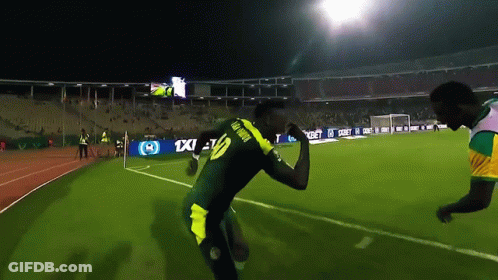A Soccer Player Wearing A Number 15 Jersey Stands On The Field GIF