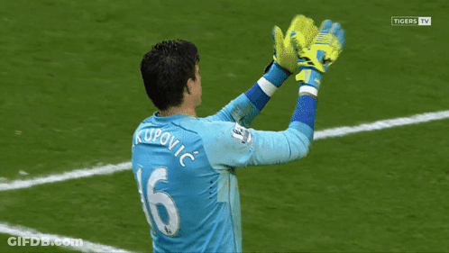 A Soccer Player Wearing A Number 16 Jersey GIF