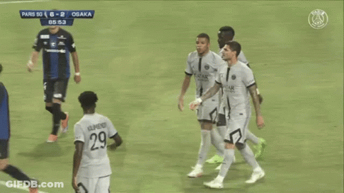 A Soccer Player Wearing A Number 29 Jersey Stands On The Field GIF