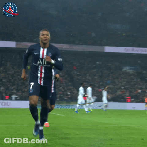 A Soccer Player Wearing A Number 7 Jersey Is Running On The Field GIF