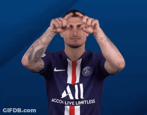 A Soccer Player Wearing A Purple Shirt That Says All GIF