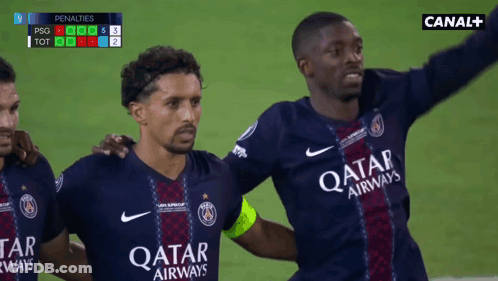 A Soccer Player Wearing A Qatar Airways Jersey Stands On The Field GIF