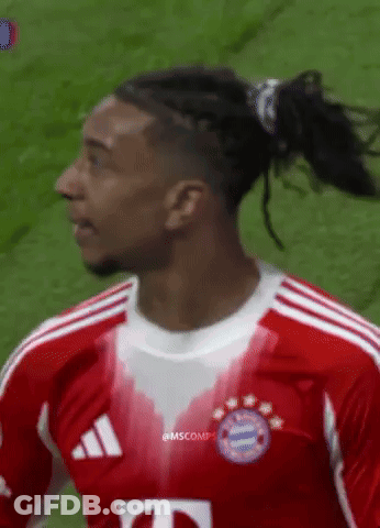 A Soccer Player Wearing A Red And White Jersey With The Word Adidas On It GIF