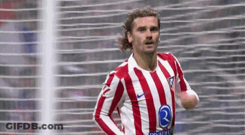 A Soccer Player Wearing A Red And White Striped Jersey With The Letter R On It GIF