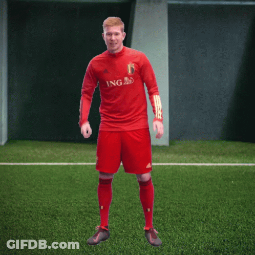 A Soccer Player Wearing A Red Ing Jersey GIF
