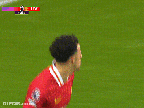 A Soccer Player Wearing A Red Jersey That Says Stanford Chase GIF