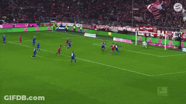 A Soccer Player Wearing A Red Shirt With The Letter T On The Front GIF