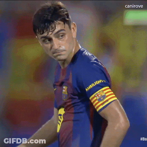 A Soccer Player Wearing A Shirt That Says Ambilight Is Standing In The Rain . GIF