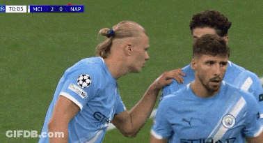 A Soccer Player Wearing A Shirt That Says City GIF