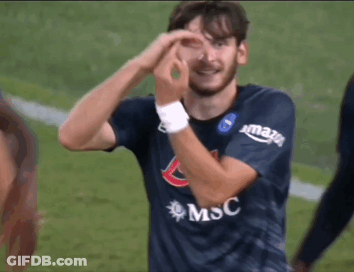 A Soccer Player Wearing A Shirt That Says Msc On The Front GIF
