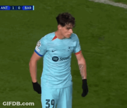 A Soccer Player Wearing A Shirt That Says Spoon On The Front GIF