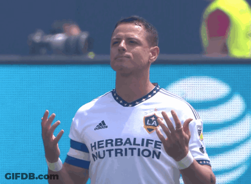 A Soccer Player Wearing A White Adidas Herbalife Nutrition Jersey GIF