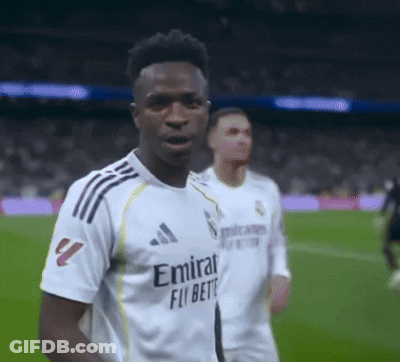 A Soccer Player Wearing A White Emirates Fly Better Jersey GIF