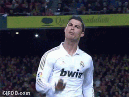A Soccer Player Wearing A White Jersey That Says Bwin GIF