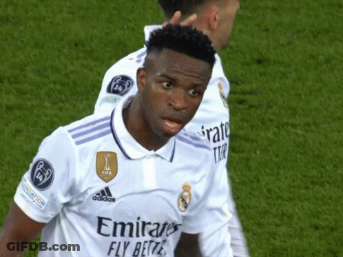 A Soccer Player Wearing A White Jersey With Emirates Fly Better Written On It GIF