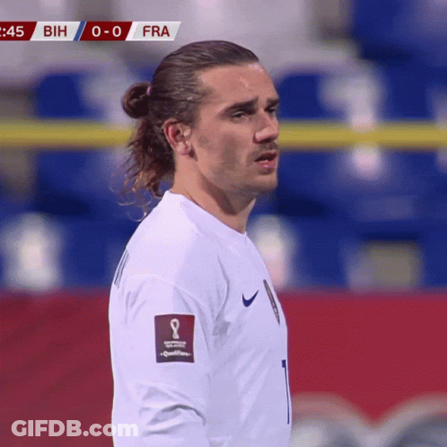 A Soccer Player Wearing A White Jersey With The Number 1 On The Front GIF