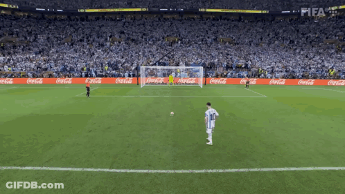 A Soccer Player Wearing A White Jersey With The Number 10 On It GIF