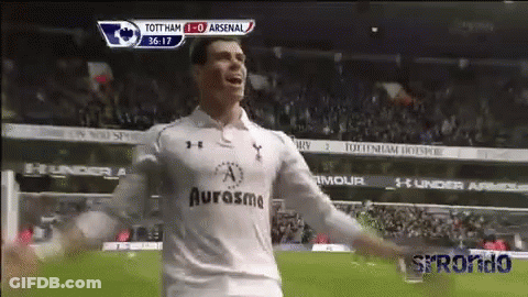 A Soccer Player Wearing A White Shirt That Says Aurasma On It GIF