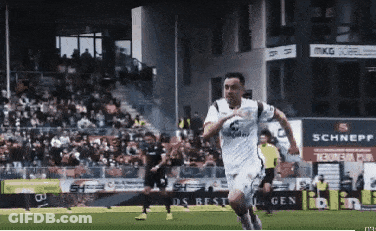 A Soccer Player Wearing A White Shirt With The Number 6 On It GIF