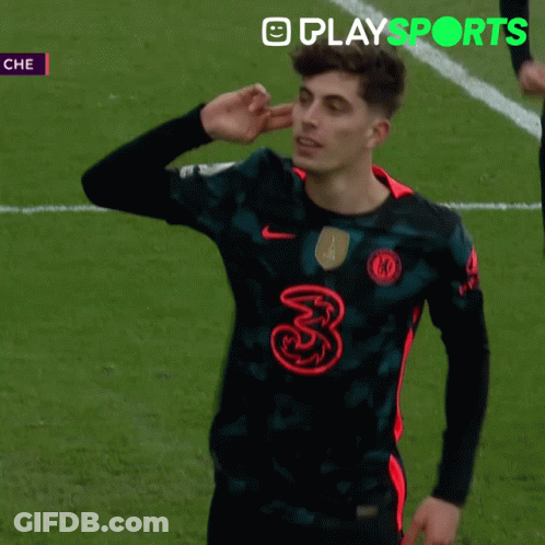 A Soccer Player Wears A Jersey With The Number 3 On It GIF