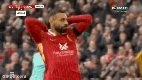 A Soccer Player With A Futuremobile Shirt On GIF