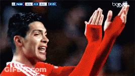 A Soccer Player With His Arms In The Air During A Game Sponsored By Bein Sports GIF
