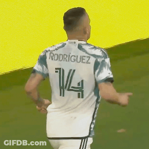 A Soccer Player With Rodriguez On His Jersey GIF