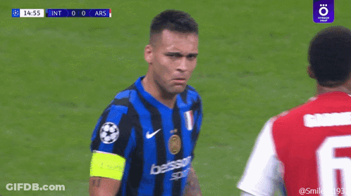 A Soccer Player With The Name Gabriel On His Back GIF
