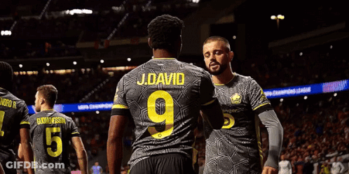 A Soccer Player With The Name J.david On The Back Of His Jersey GIF