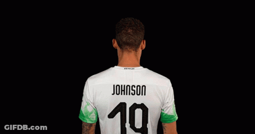 A Soccer Player With The Name Johnson On His Jersey GIF