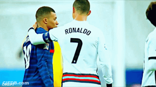 A Soccer Player With The Name Ronaldo On His Shirt GIF