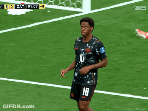 A Soccer Player With The Name Shaffelburg On His Back GIF