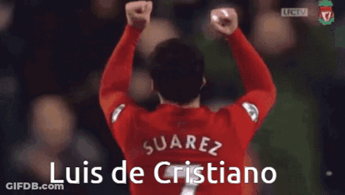 A Soccer Player With The Name Suarez On His Shirt GIF