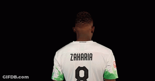A Soccer Player With The Name Zakaria On His Back GIF
