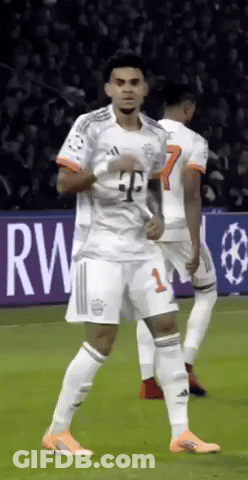 A Soccer Player With The Number 1 On His Jersey Is Dancing On The Field GIF