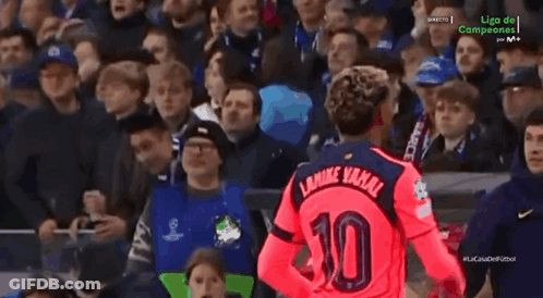 A Soccer Player With The Number 10 On His Back GIF