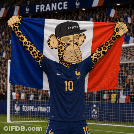 A Soccer Player With The Number 10 On His Jersey Holds A Flag GIF