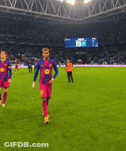 A Soccer Player With The Number 10 On His Jersey Is Running On The Field GIF