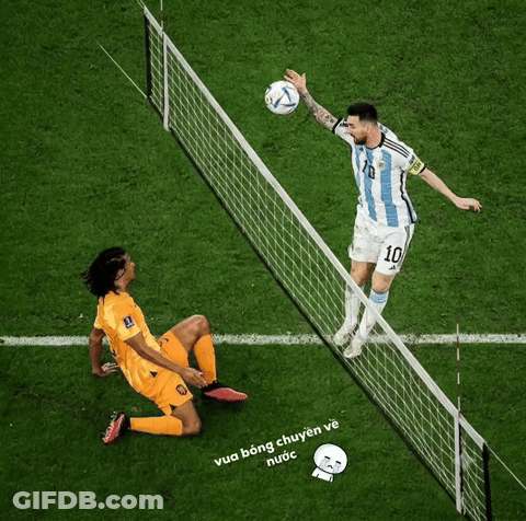 A Soccer Player With The Number 10 On His Jersey Reaches For The Ball GIF