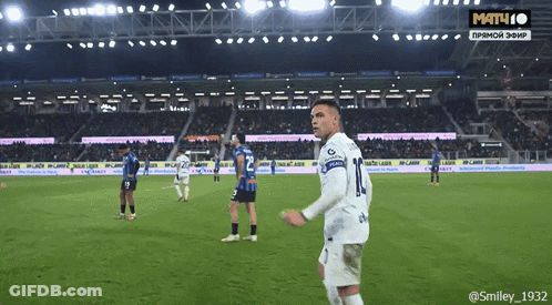 A Soccer Player With The Number 10 On His Shirt GIF