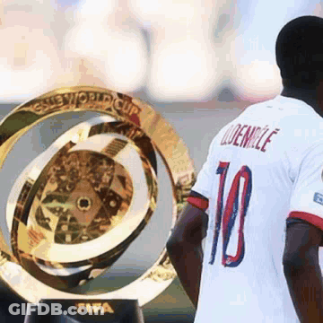A Soccer Player With The Number 10 On His Shirt GIF