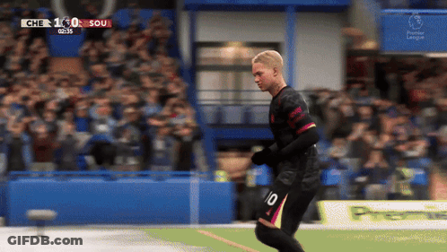 A Soccer Player With The Number 10 On The Back Of His Jersey GIF
