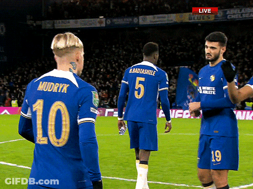 A Soccer Player With The Number 10 On The Back Of His Shirt GIF