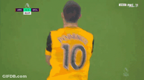 A Soccer Player With The Number 10 On The Back Of His Shirt GIF